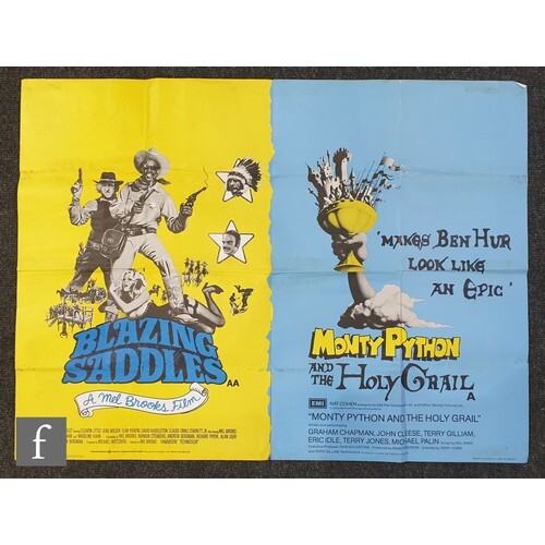 Ten British Quad film posters, comprising Monty Python and t...