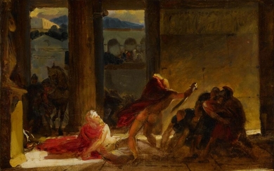 The Death of Pyrrhus, Anne-Louis Girodet de Roucy-Trioson