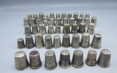 Thimbles (47) - Silver - Europe - First half 20th century