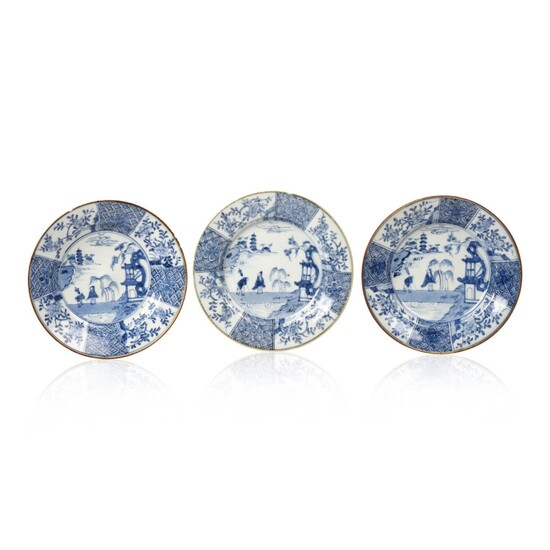 Three 18TH Century Chinese Blue and White Porcelain