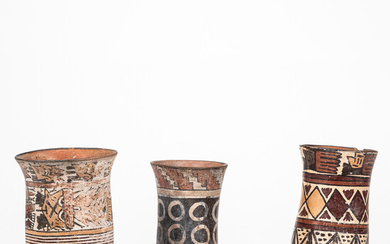 Three Pre-Columbian Polychrome Jars