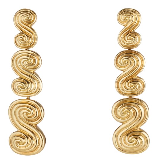 Tiffany & Co., A Pair of Gold Earrings