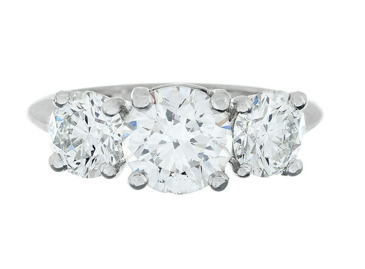 Tiffany & Co. Three-Stone Diamond Ring