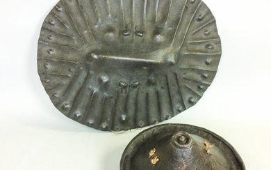 Two Ethiopian Molded Shields.