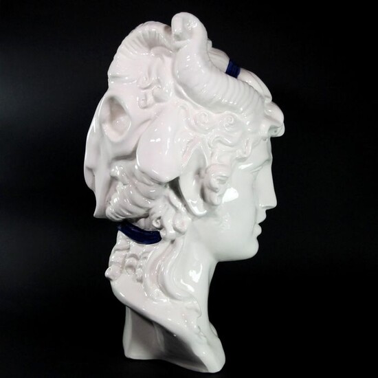 Two-faced mythological statue - 48 cm - Ceramic