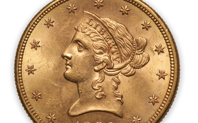 United States 1880-S Liberty Head $10 Eagle Gold Coin.