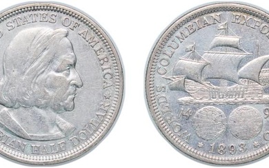 United States Federal republic 1893 ½ Dollar (Columbian Exposition) Silver...