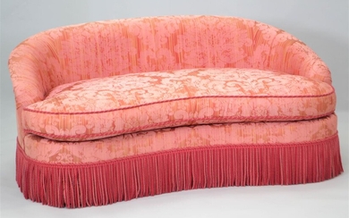 VICTORIAN STYLE UPHOLSTERED LOVESEAT