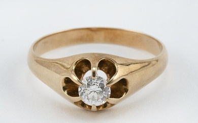 VINTAGE 14KT GOLD AND DIAMOND SOLITAIRE Approx. 2.72