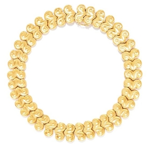 VINTAGE GOLD NECKLACE, LALAOUNIS, CIRCA 1960 in 18ct