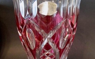 Val Saint Lambert - Charles Graffart - Vase - Classical Diamond-Cut - Crystal