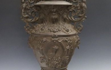 Victorian Cast Iron Vase