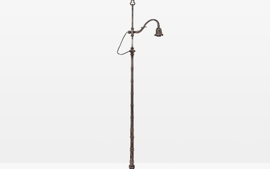 Victorian Silver-Plated Floor Lamp