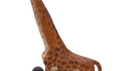 Vienna Cold Painted Bronze Blackamoor & Giraffe