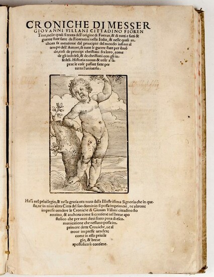 Villani (Giovanni) - Croniche ... nelle quali si tratta dell' origine di Firenze - 1537