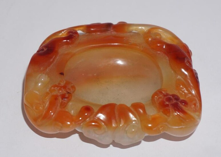 Vintage Chinese Carved Agate Water Pot