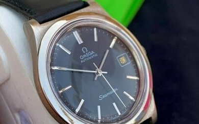 Vintage Omega Seamaster Vintage, Automatic English made Dennison Stainless case for Omega.With black