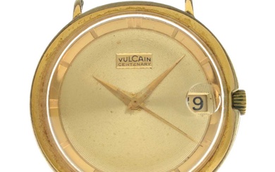 Vulcain Centenary - Gentleman's vintage gold plated watch head