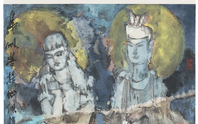 WANG NAIZHUANG (B. 1929) Buddhist Statues