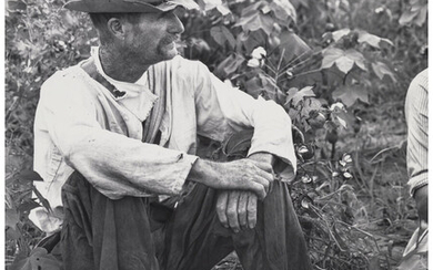 Walker Evans (1903-1975), Bud Fields in his Cotton Patch (1936)