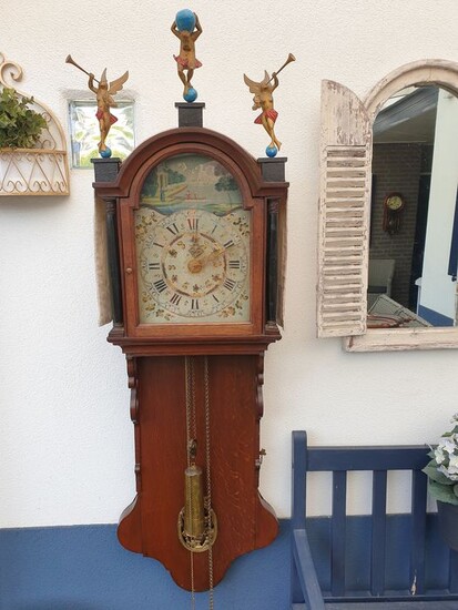 Wall clock - Wood, Oak - First half 19th century