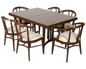 Walnut Dining Table and 6 Chairs