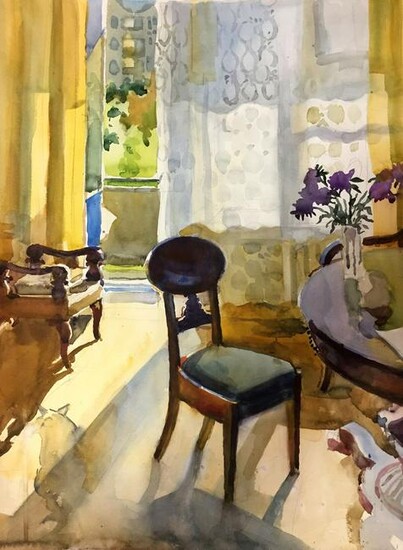 Watercolor painting Chair Kryzhanivskyi Viktor