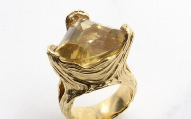 Wesley Emmons 14KY Gold Citrine Ring