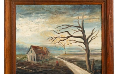 Winter Landscape Oil Painting, J. Alsop