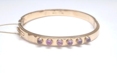 Womens beautifull bracelet set whit 6x natural amethyst <br>many hallmarks,...