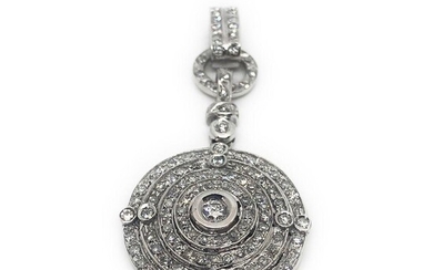 white gold and diamond pendant