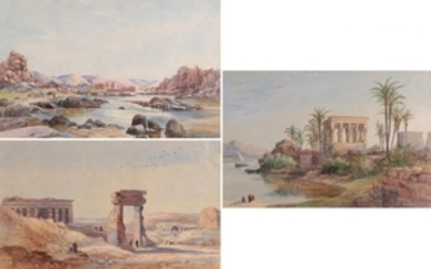 {} Follower of David Roberts (1796-1864) View of an ancient...