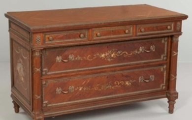 Louis XVI-style Painted Walnut Commode