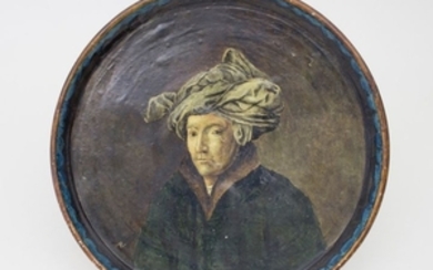 Platte mit Portrait eines Mannes nach Jan van Eyck…