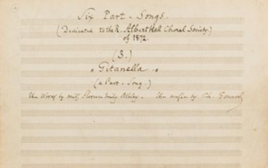 GOUNOD Charles (1818 1893). MANUSCRIT MUSICAL auto…