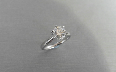 1.16ct Diamond solitaire ring with a brilliant cut...