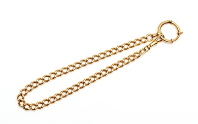 14krt. Rose gold watch chain, early 20th century,...