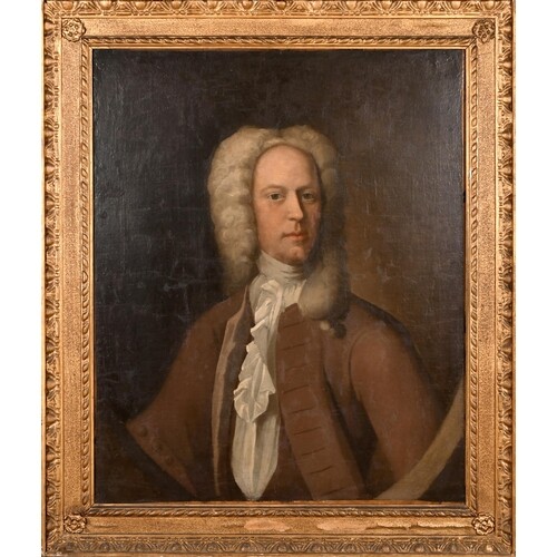 18th Century English School. Portrait of Mr Weekes, Oil on C...