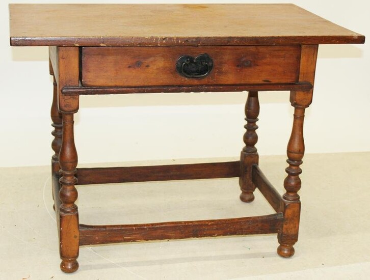 18th c Queen Anne Maple Tap Table
