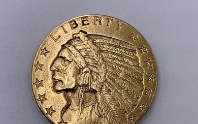 1909 Indian Head Gold $5 Half Eagle Coin