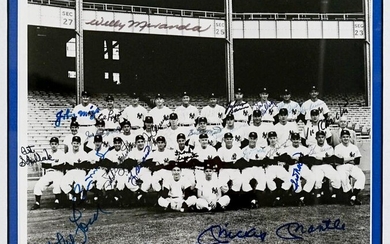 1953 New York Yankees Team Signed Photo
