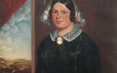 19th C. Portrait of a Lady - O/C
