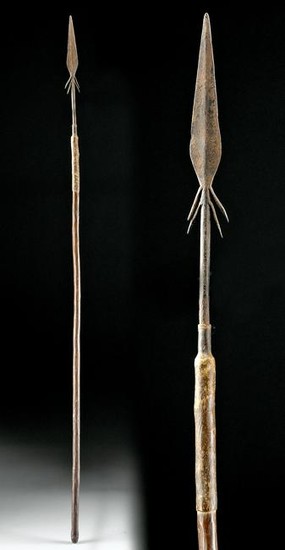 19th C. Sudanese Mahdist Period Steel Thrusting Spear