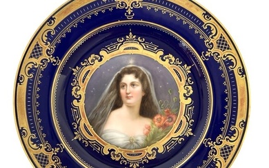 19th Century Hand Painted Austria Royal Vienna Porcelain Plate