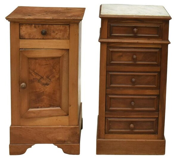 (2) FRENCH LOUIS PHILIPPE PERIOD NIGHTSTANDS