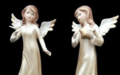 2 porcelain angels