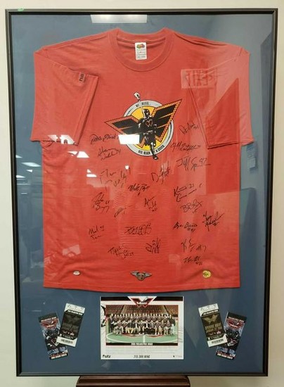 2005 Philadelphia Wings Framed Signed Shirt