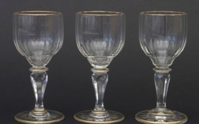 3 Sherrygläser / 3 glasses, J. & L. Lobmeyr, Wien,…