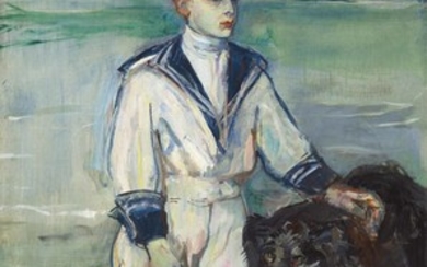 Henri de Toulouse-Lautrec (1864-1901), L'Enfant au chien, fils de Madame Marthe et la chienne Pamela-Taussat