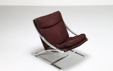 TUTTLE PAUL (1918 2002) Zeta armchairs. Steel and …